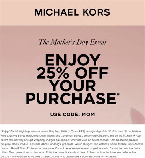 voucher michael kors|Michael Kors promotional code.